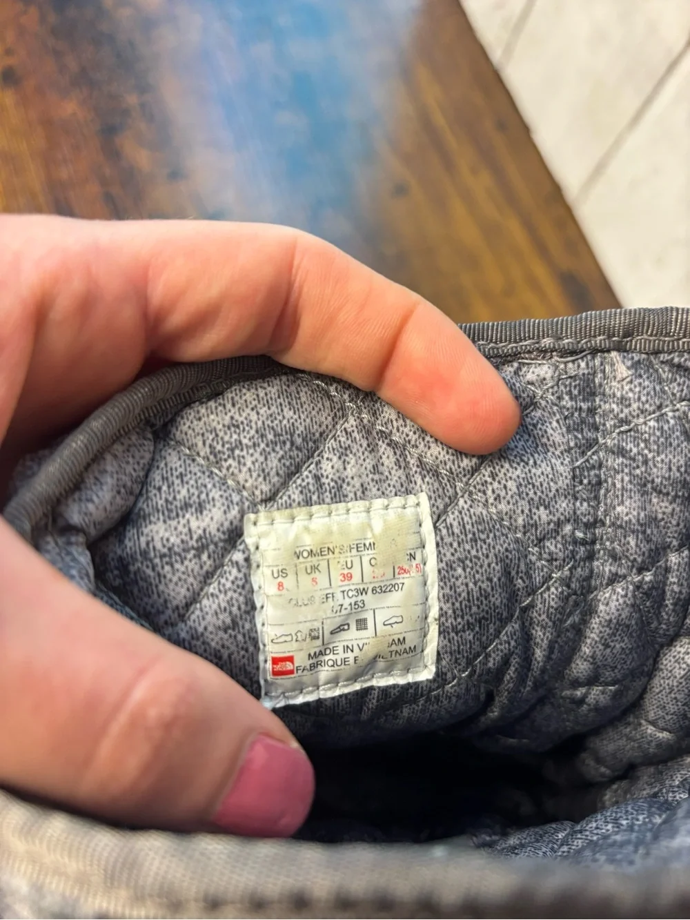 The North Face Women's Gray Winter Boots with Pink Accents